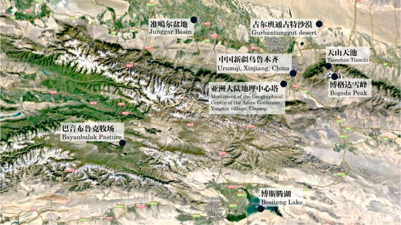 图6，“亚心”周边地区地形